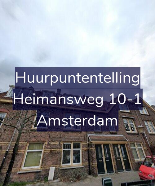 Foto gevel Huurpuntentelling voor Heimansweg 10-1, Amsterdam