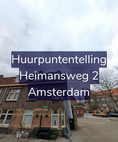 Foto gevel Huurpuntentelling voor Heimansweg 2, Amsterdam