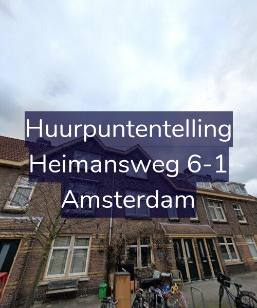 Foto gevel Huurpuntentelling voor Heimansweg 6-1, Amsterdam