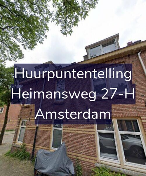 Foto gevel Huurpuntentelling voor Heimansweg 27-H, Amsterdam