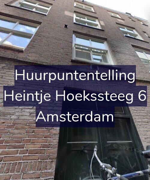 Foto gevel Huurpuntentelling voor Heintje Hoekssteeg 6, Amsterdam