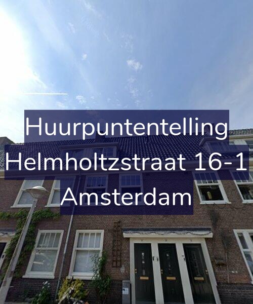 Foto gevel Huurpuntentelling voor Helmholtzstraat 16-1, Amsterdam