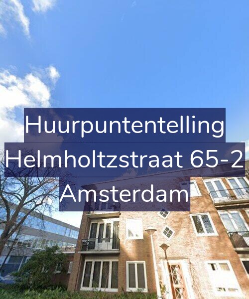 Foto gevel Huurpuntentelling voor Helmholtzstraat 65-2, Amsterdam