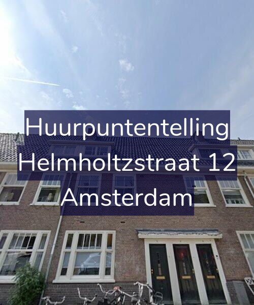 Foto gevel Huurpuntentelling voor Helmholtzstraat 12, Amsterdam