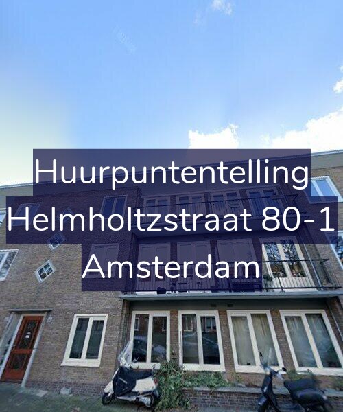 Foto gevel Huurpuntentelling voor Helmholtzstraat 80-1, Amsterdam