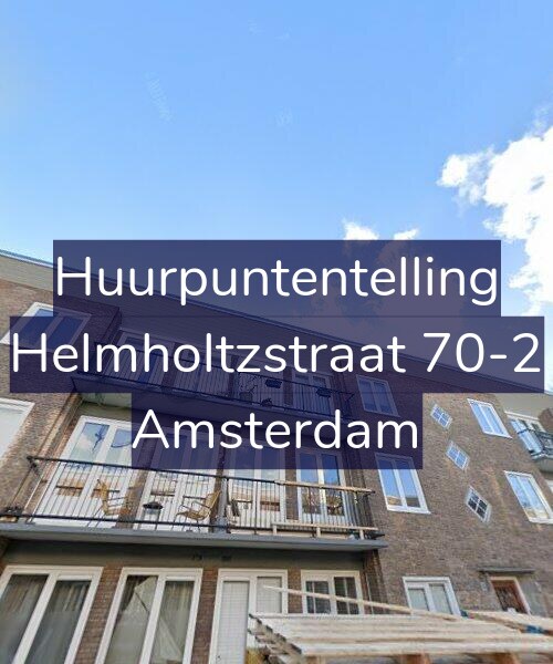 Foto gevel Huurpuntentelling voor Helmholtzstraat 70-2, Amsterdam