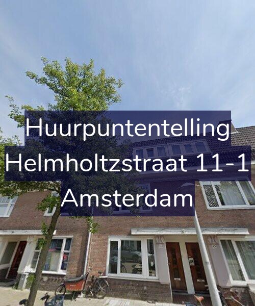 Foto gevel Huurpuntentelling voor Helmholtzstraat 11-1, Amsterdam