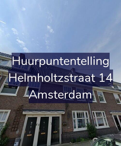Foto gevel Huurpuntentelling voor Helmholtzstraat 14, Amsterdam