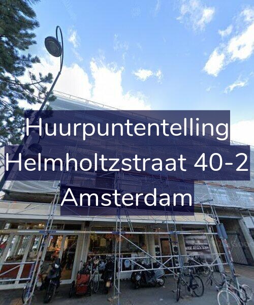 Foto gevel Huurpuntentelling voor Helmholtzstraat 40-2, Amsterdam