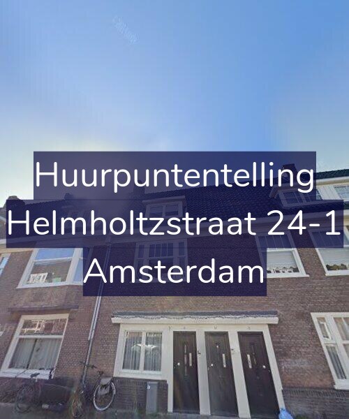 Foto gevel Huurpuntentelling voor Helmholtzstraat 24-1, Amsterdam