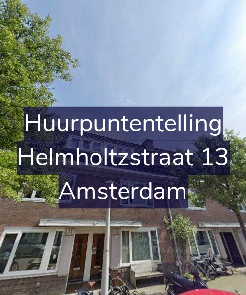 Foto gevel Huurpuntentelling voor Helmholtzstraat 13, Amsterdam