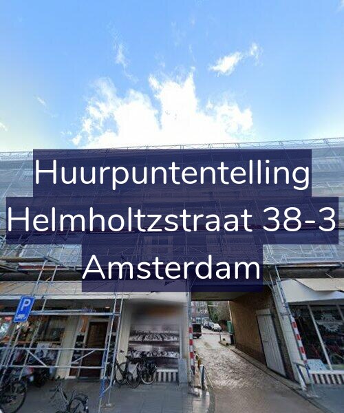 Foto gevel Huurpuntentelling voor Helmholtzstraat 38-3, Amsterdam