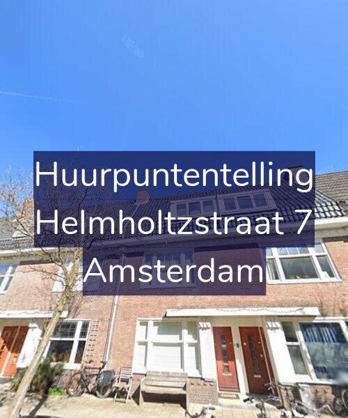 Foto gevel Huurpuntentelling voor Helmholtzstraat 7, Amsterdam