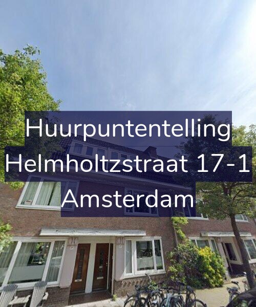 Foto gevel Huurpuntentelling voor Helmholtzstraat 17-1, Amsterdam