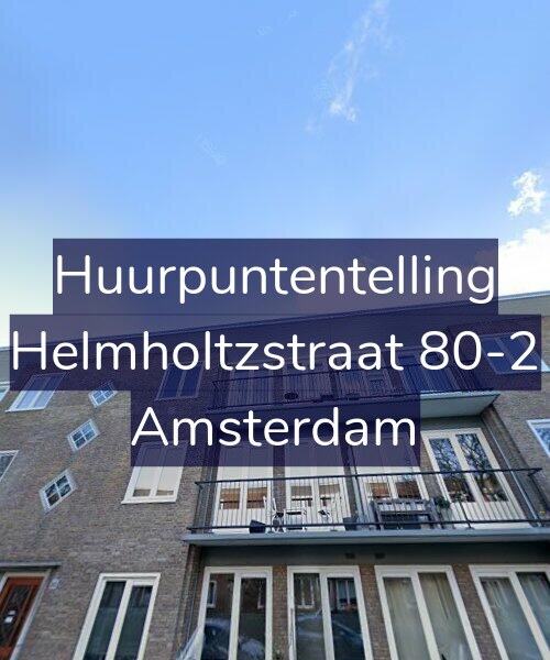 Foto gevel Huurpuntentelling voor Helmholtzstraat 80-2, Amsterdam