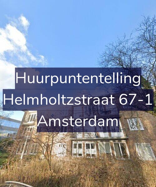 Foto gevel Huurpuntentelling voor Helmholtzstraat 67-1, Amsterdam
