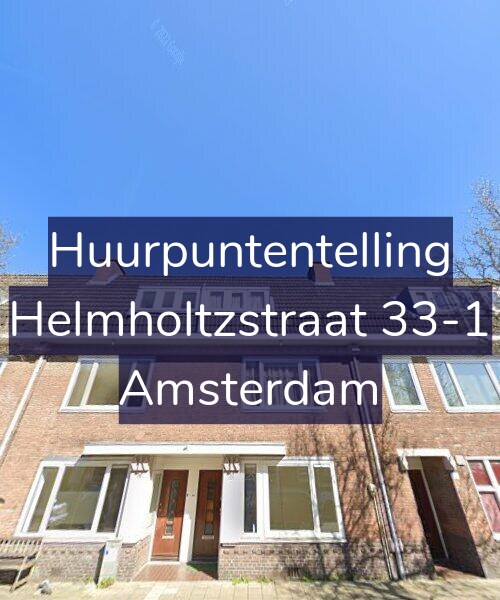 Foto gevel Huurpuntentelling voor Helmholtzstraat 33-1, Amsterdam