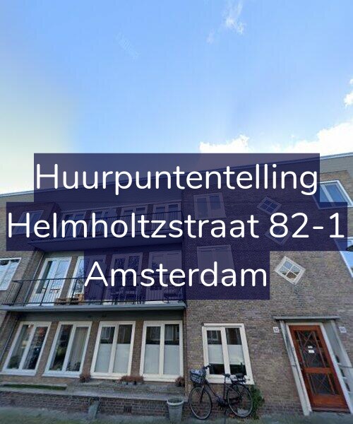 Foto gevel Huurpuntentelling voor Helmholtzstraat 82-1, Amsterdam