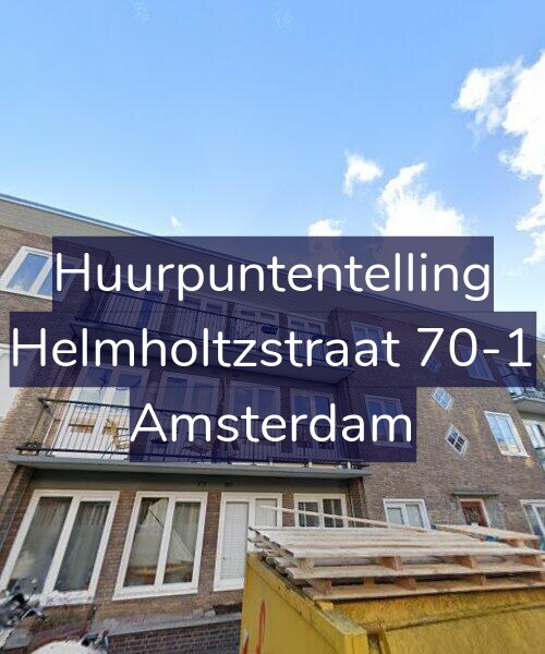 Foto gevel Huurpuntentelling voor Helmholtzstraat 70-1, Amsterdam