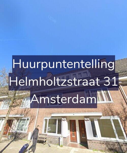 Foto gevel Huurpuntentelling voor Helmholtzstraat 31, Amsterdam