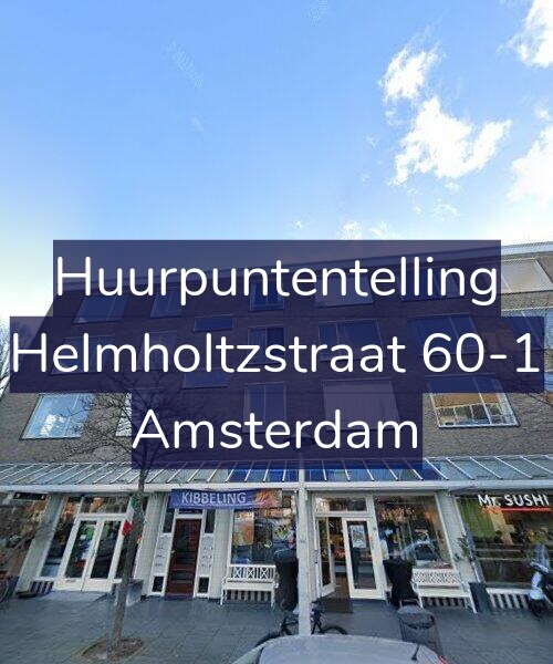 Foto gevel Huurpuntentelling voor Helmholtzstraat 60-1, Amsterdam