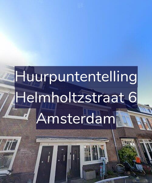 Foto gevel Huurpuntentelling voor Helmholtzstraat 6, Amsterdam