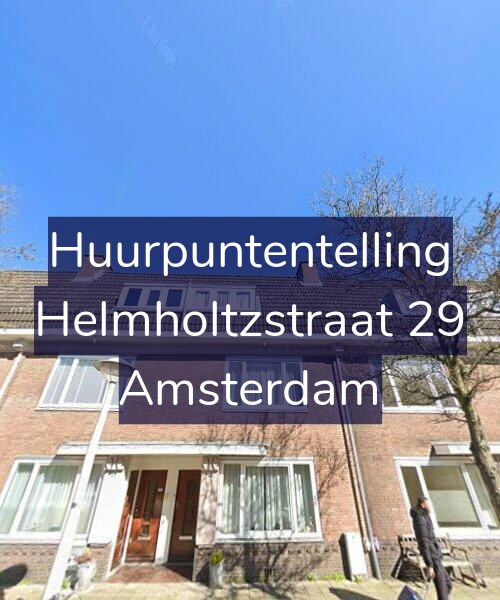 Foto gevel Huurpuntentelling voor Helmholtzstraat 29, Amsterdam