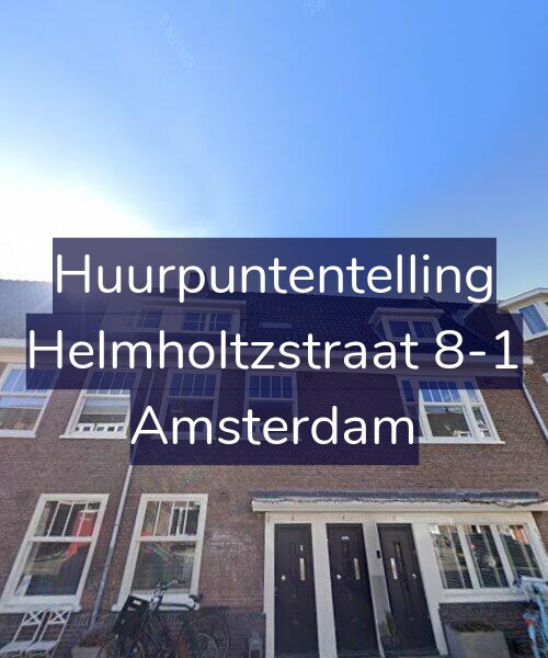 Foto gevel Huurpuntentelling voor Helmholtzstraat 8-1, Amsterdam