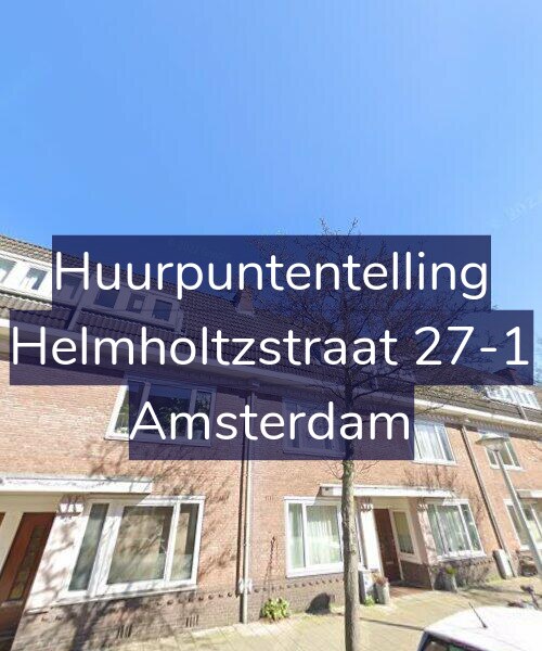 Foto gevel Huurpuntentelling voor Helmholtzstraat 27-1, Amsterdam