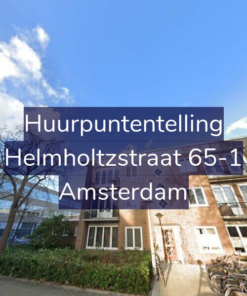 Foto gevel Huurpuntentelling voor Helmholtzstraat 65-1, Amsterdam