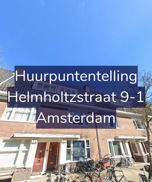 Foto gevel Huurpuntentelling voor Helmholtzstraat 9-1, Amsterdam