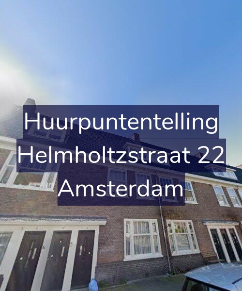 Foto gevel Huurpuntentelling voor Helmholtzstraat 22, Amsterdam