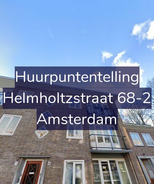 Foto gevel Huurpuntentelling voor Helmholtzstraat 68-2, Amsterdam