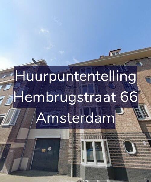 Foto gevel Huurpuntentelling voor Hembrugstraat 66, Amsterdam