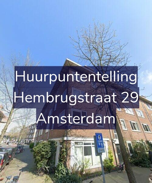 Foto gevel Huurpuntentelling voor Hembrugstraat 29, Amsterdam