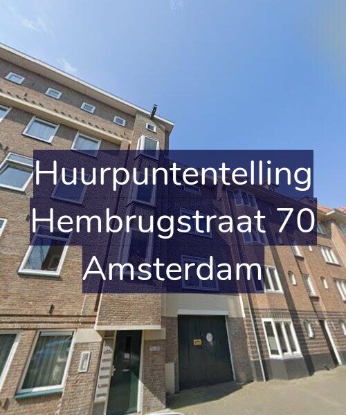 Foto gevel Huurpuntentelling voor Hembrugstraat 70, Amsterdam