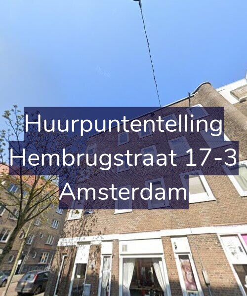 Foto gevel Huurpuntentelling voor Hembrugstraat 17-3, Amsterdam