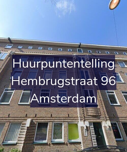 Foto gevel Huurpuntentelling voor Hembrugstraat 96, Amsterdam