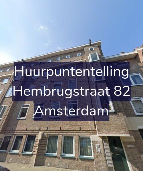Foto gevel Huurpuntentelling voor Hembrugstraat 82, Amsterdam