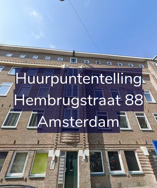 Foto gevel Huurpuntentelling voor Hembrugstraat 88, Amsterdam