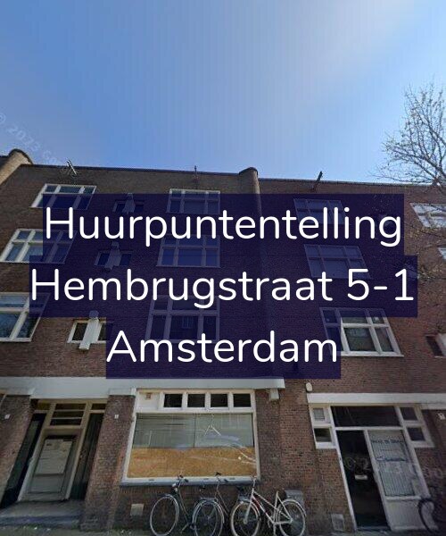 Foto gevel Huurpuntentelling voor Hembrugstraat 5-1, Amsterdam