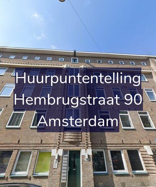 Foto gevel Huurpuntentelling voor Hembrugstraat 90, Amsterdam