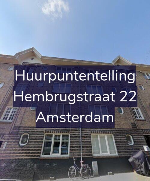 Foto gevel Huurpuntentelling voor Hembrugstraat 22, Amsterdam