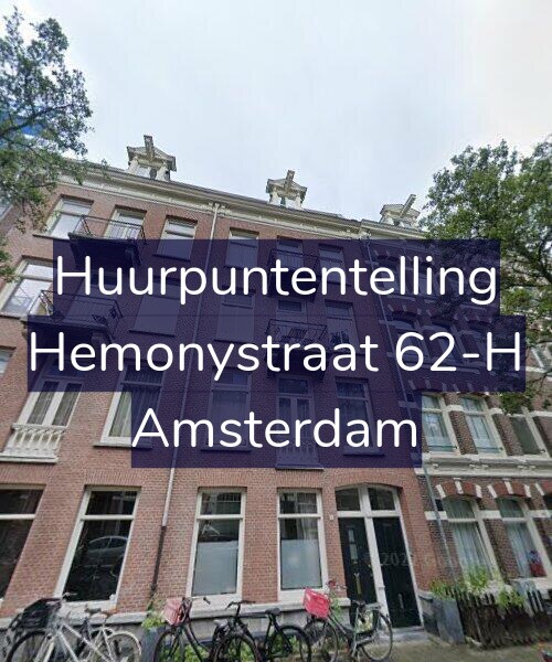 Foto gevel Huurpuntentelling voor Hemonystraat 62-H, Amsterdam