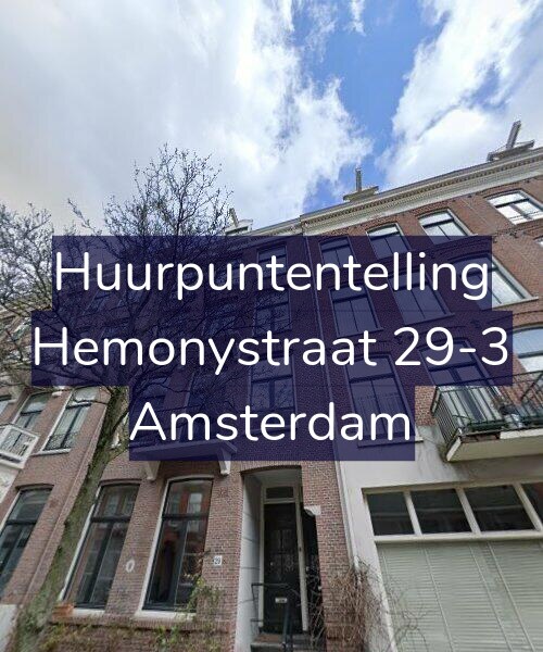 Foto gevel Huurpuntentelling voor Hemonystraat 29-3, Amsterdam