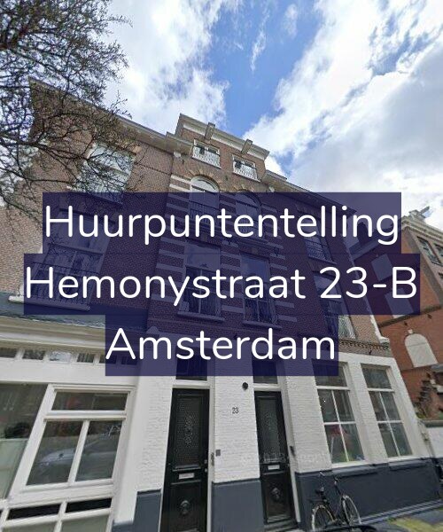 Foto gevel Huurpuntentelling voor Hemonystraat 23-B, Amsterdam