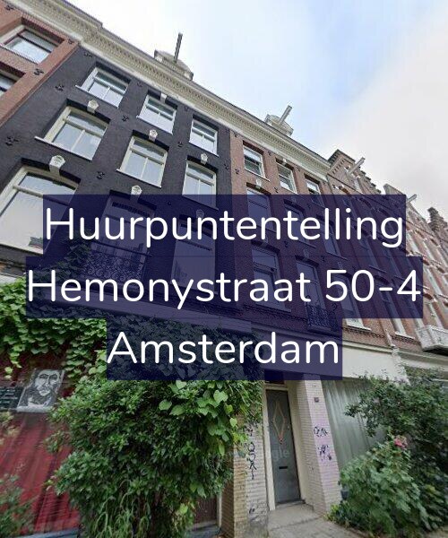 Foto gevel Huurpuntentelling voor Hemonystraat 50-4, Amsterdam