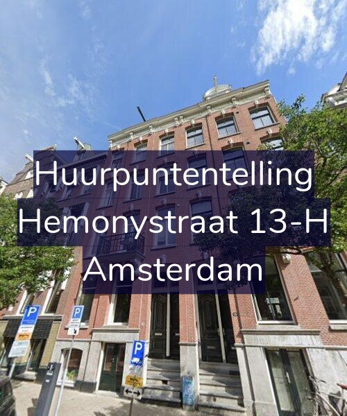 Foto gevel Huurpuntentelling voor Hemonystraat 13-H, Amsterdam