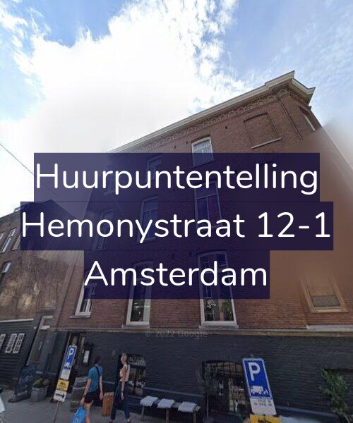 Foto gevel Huurpuntentelling voor Hemonystraat 12-1, Amsterdam