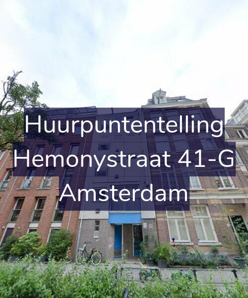 Foto gevel Huurpuntentelling voor Hemonystraat 41-G, Amsterdam